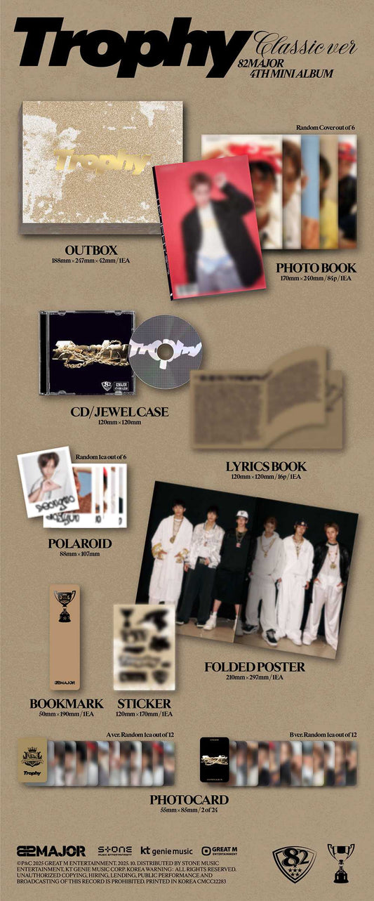 82MAJOR - 4TH MINI ALBUM : TROPHY (POCAALBUM)