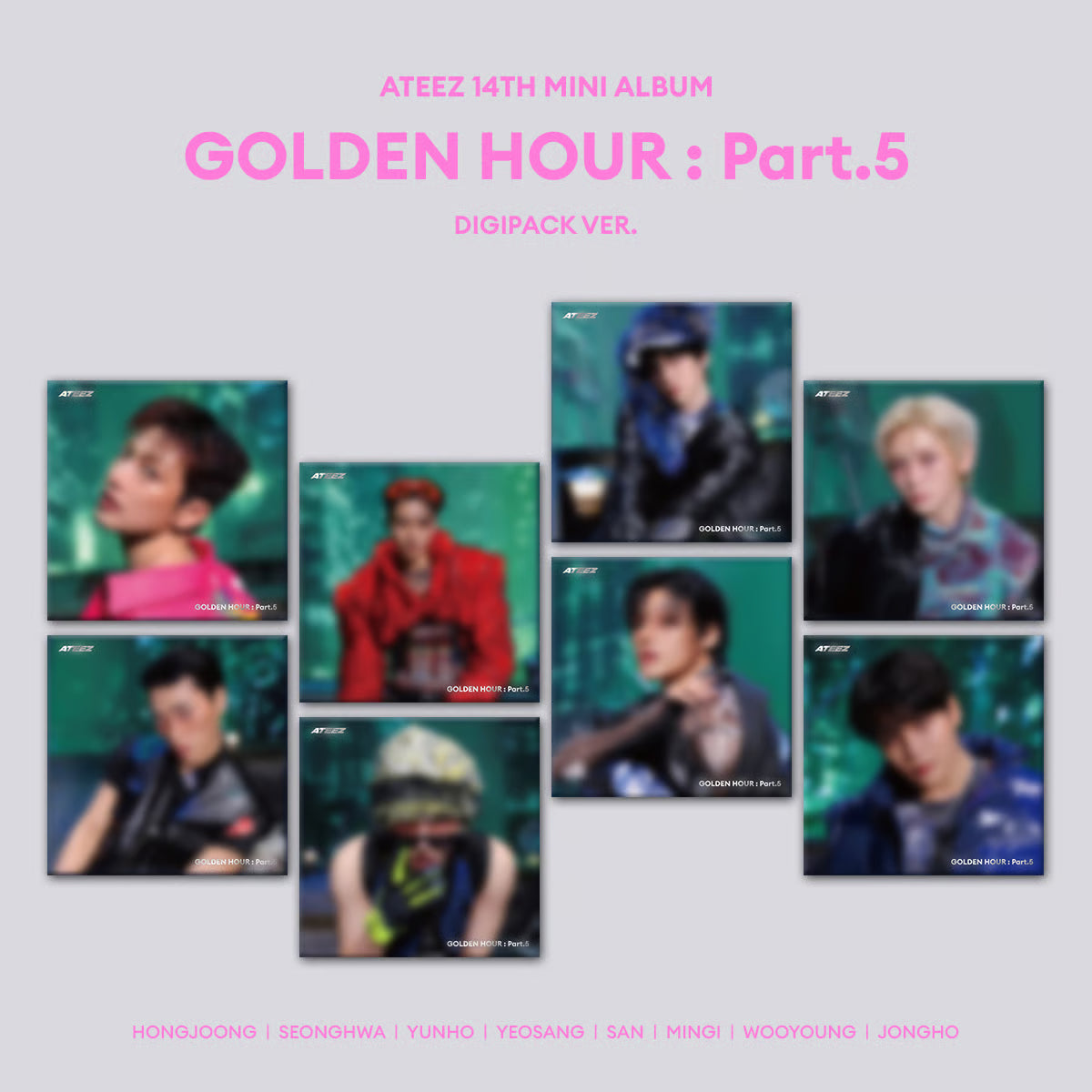ATEEZ - GOLDEN HOUR : PART.5 DIGIPACK BUNDLE