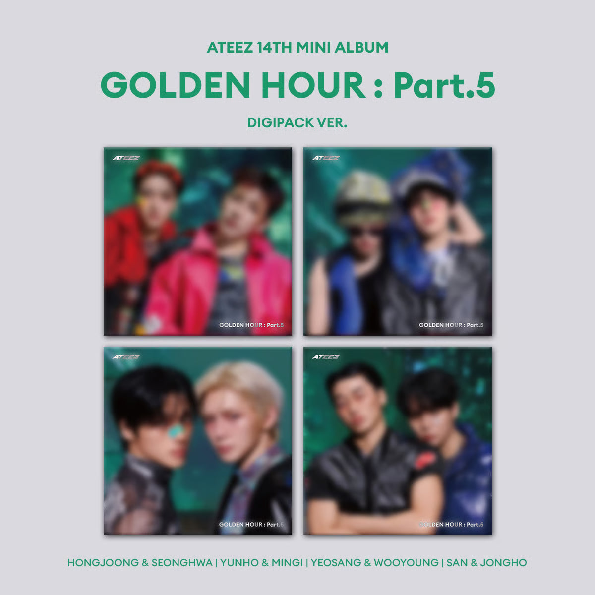 ATEEZ - GOLDEN HOUR : PART.5 UNIT DIGIPACK BUNDLE