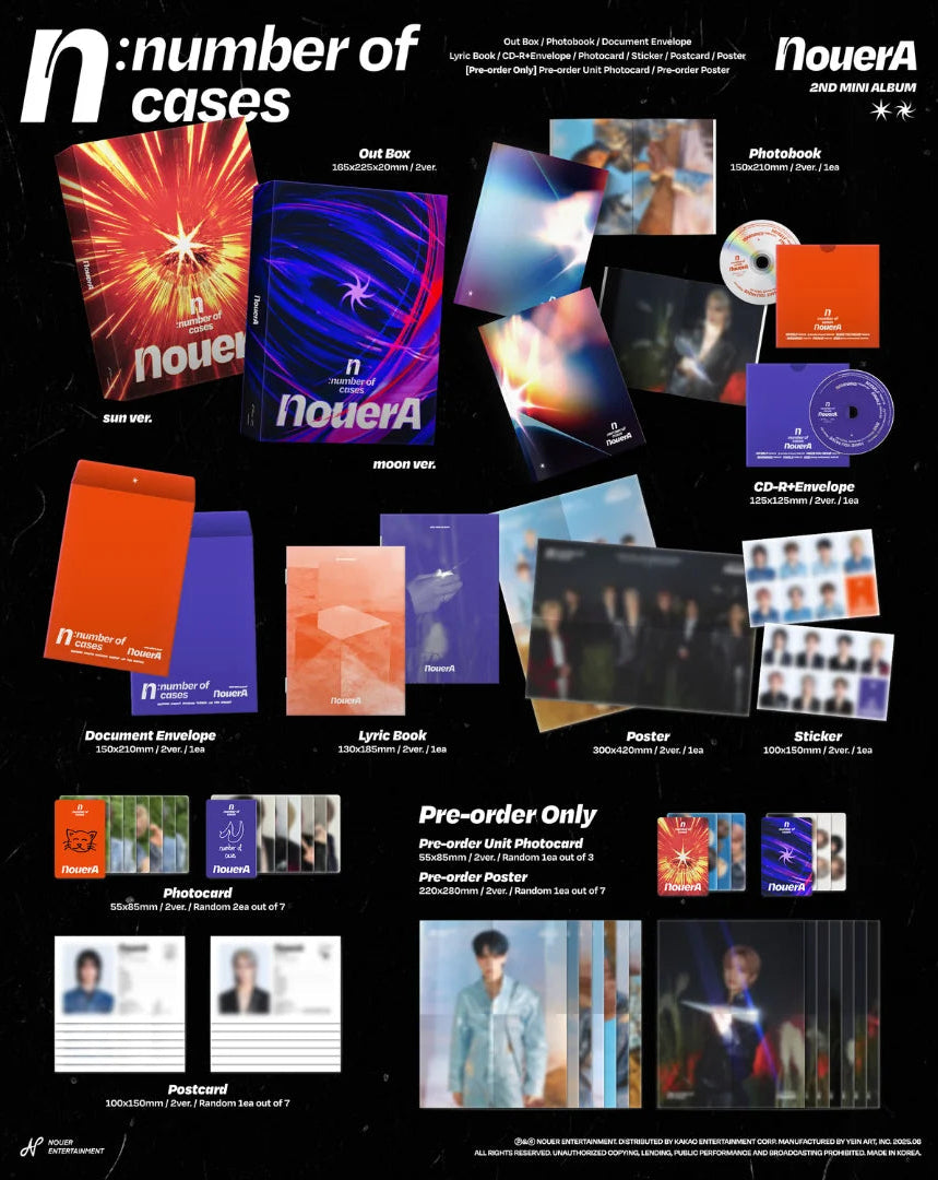 NOUERA - 2ND MINI ALBUM [N: NUMBER OF CASES]