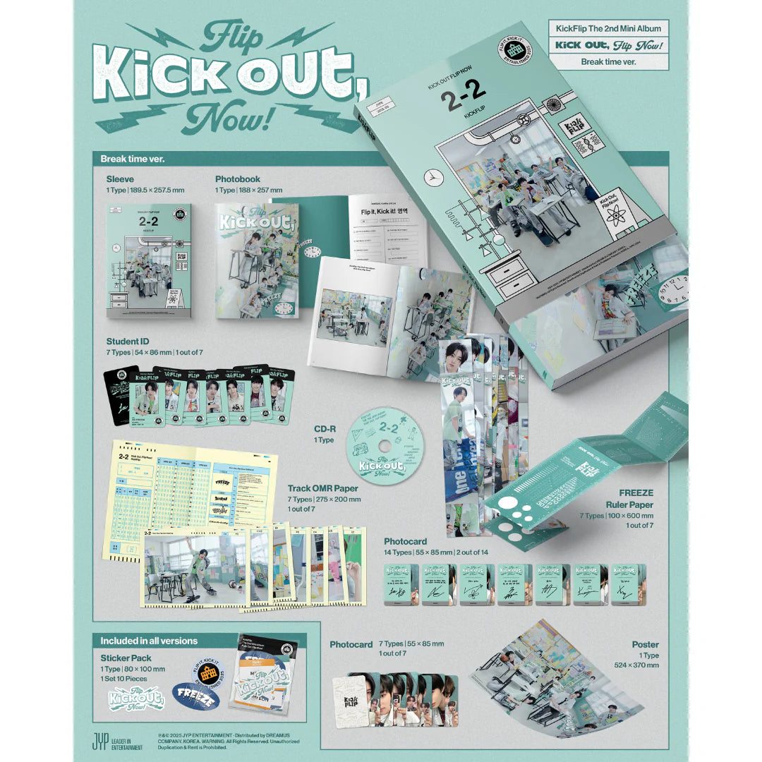 KICKFLIP - 2ND MINI ALBUM [KICK OUT, FLIP NOW!]