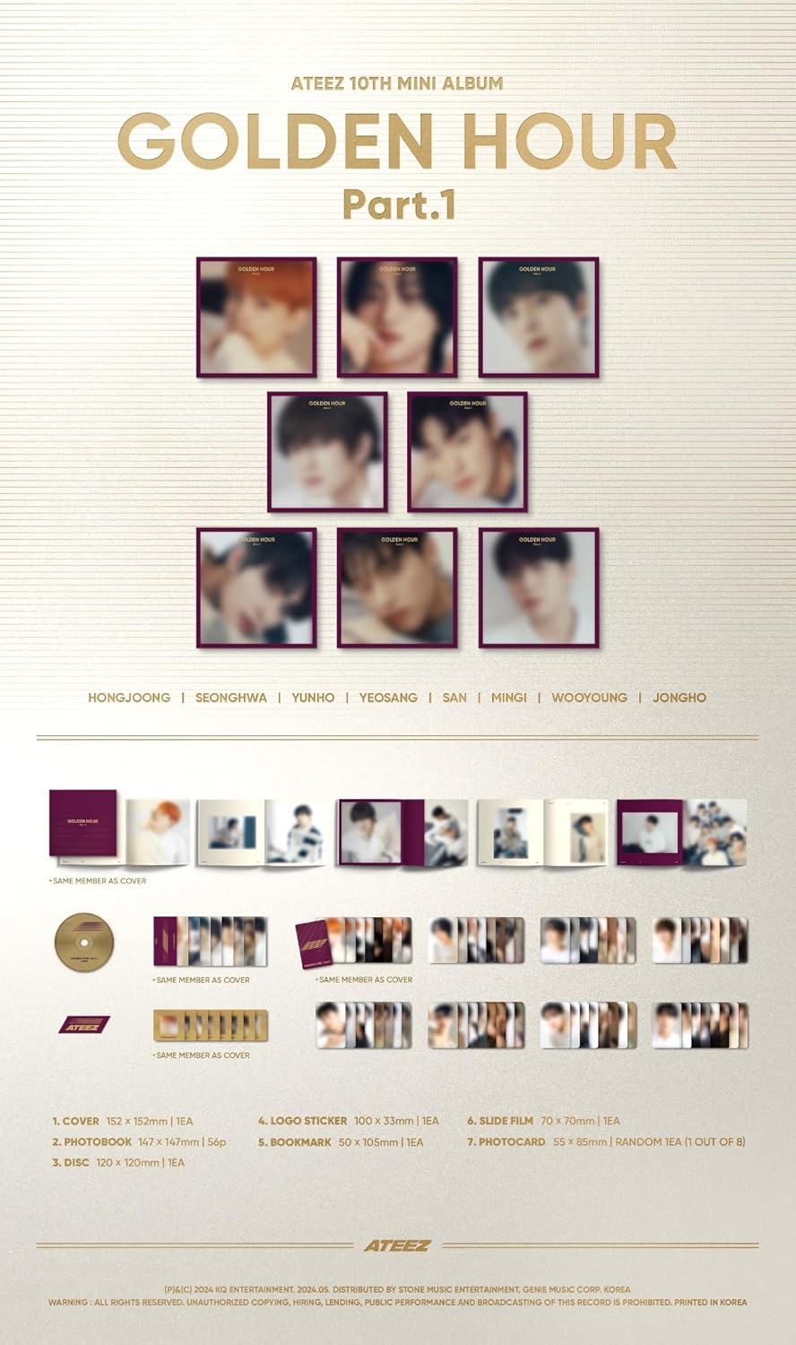 ATEEZ - GOLDEN HOUR : PART 1 (DIGIPACK)