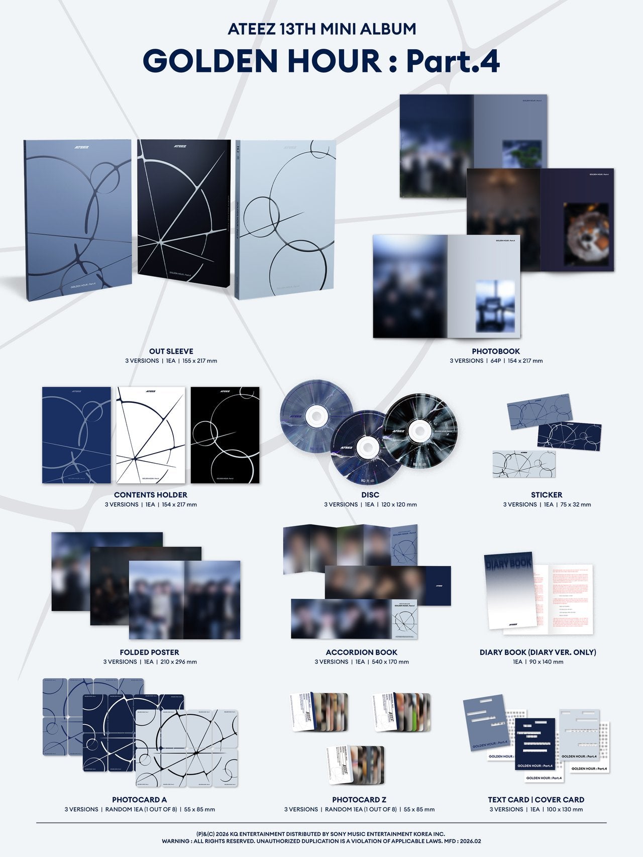 Ateez golden hour part 4 album kpop music idol korean merch store canada toronto montreal vancouver hongjoong seonghwa yunho yeosang san mingi wooyoung jongho adrenaline NASA 
