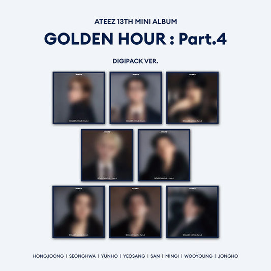 Ateez golden hour part 4 album kpop music idol korean merch store canada toronto montreal vancouver hongjoong seonghwa yunho yeosang san mingi wooyoung jongho adrenaline NASA digipack CD photocard