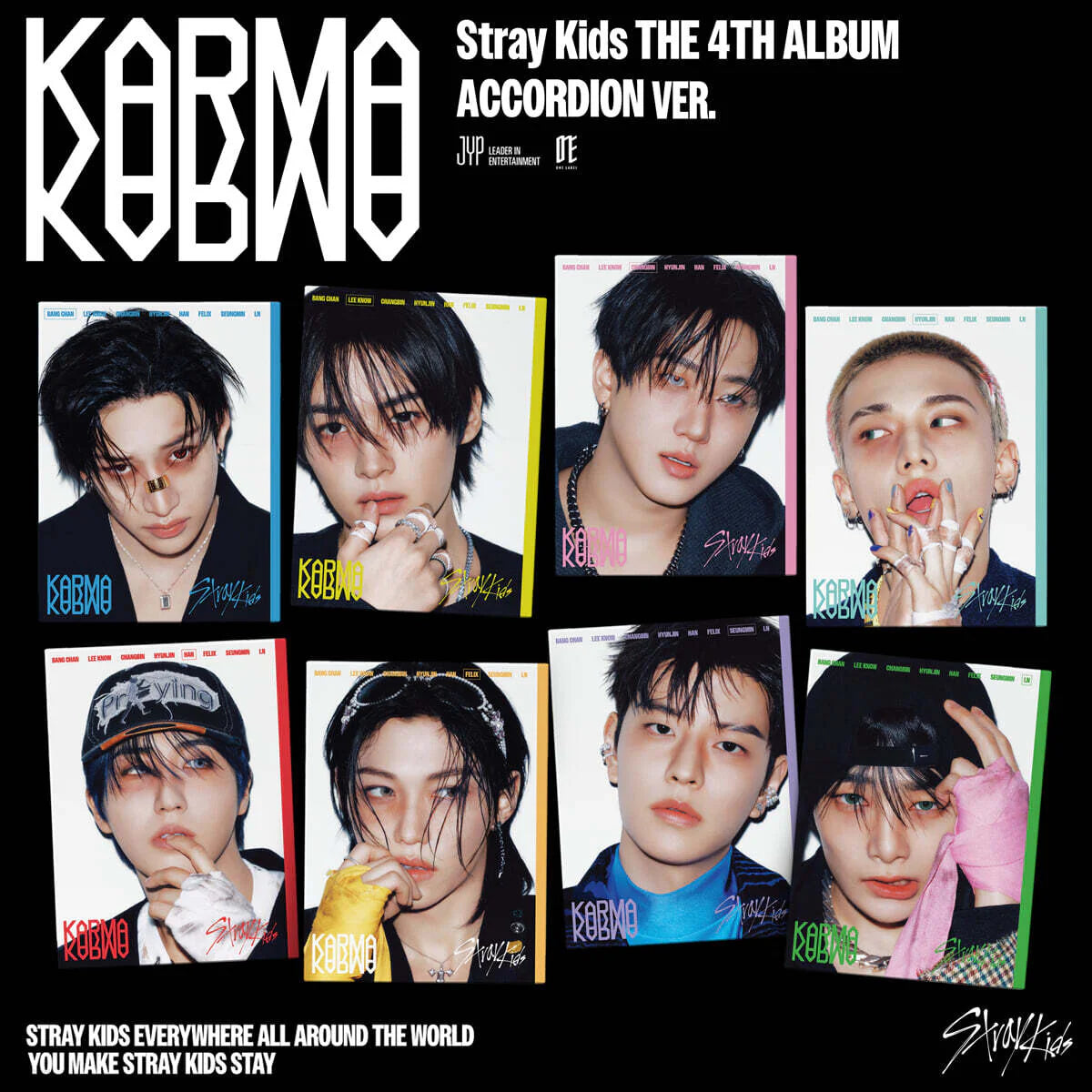 Stray kids Bang Chan Lee know Changbin Hyunjin Han Felix Seungmin I.N album kpop music idol korean merch store canada toronto montreal vancouver calgary edmonton ottawa winnipeg CD photocard 