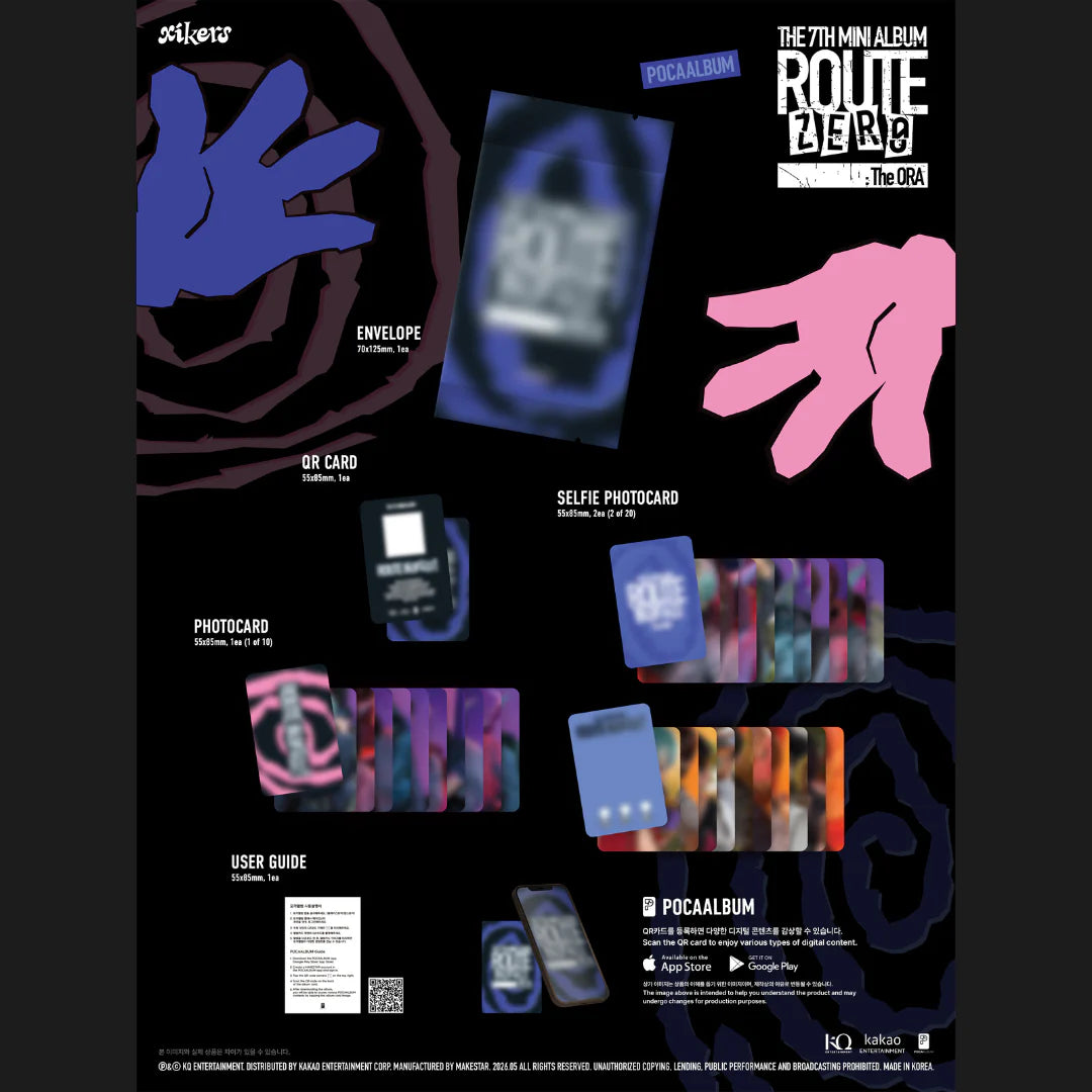 XIKERS - 7TH MINI ALBUM [ROUTE ZERO : THE ORA] (POCAALBUM)