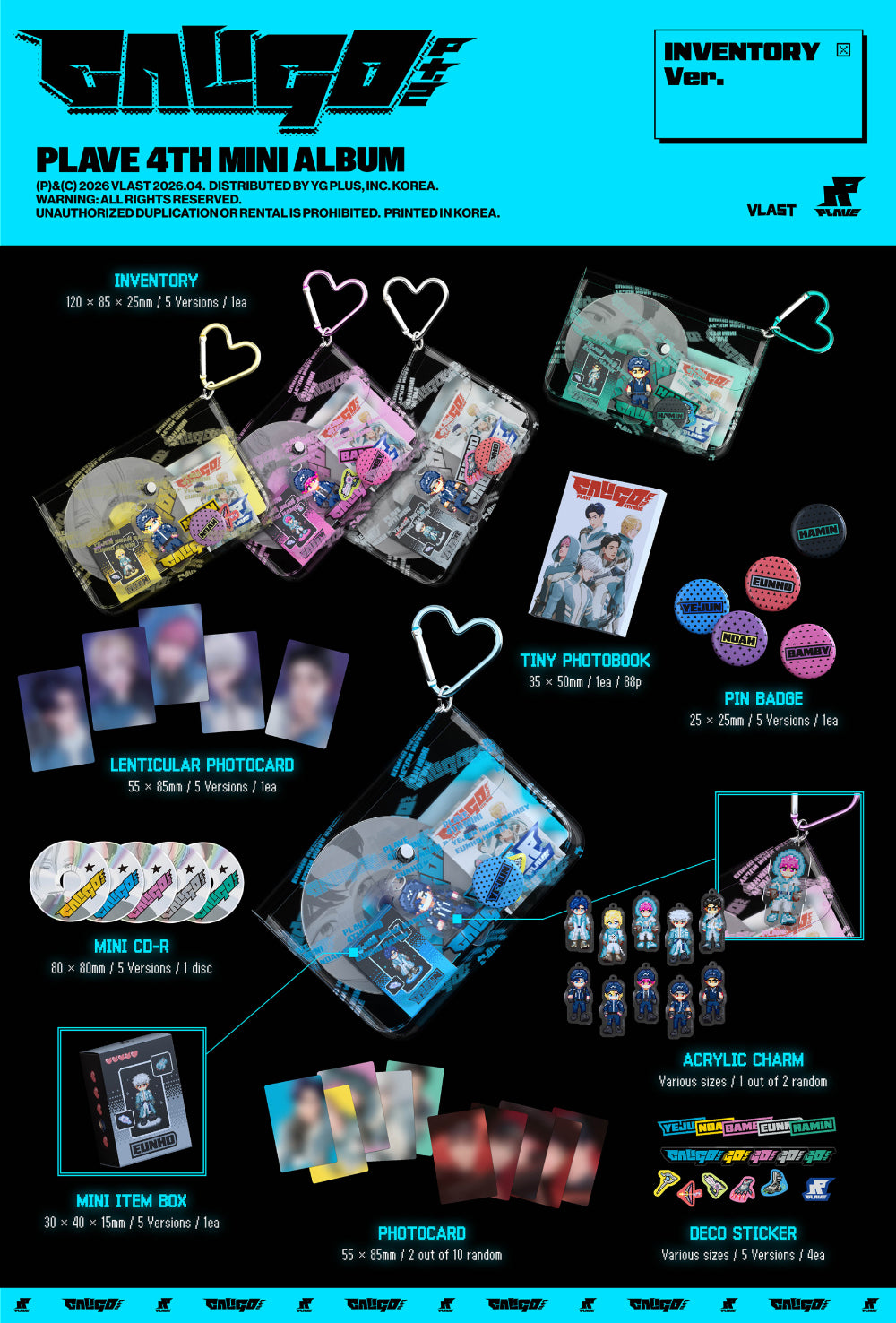 PLAVE - 4TH MINI ALBUM : CALIGO PT.2 (INVENTORY VER.)