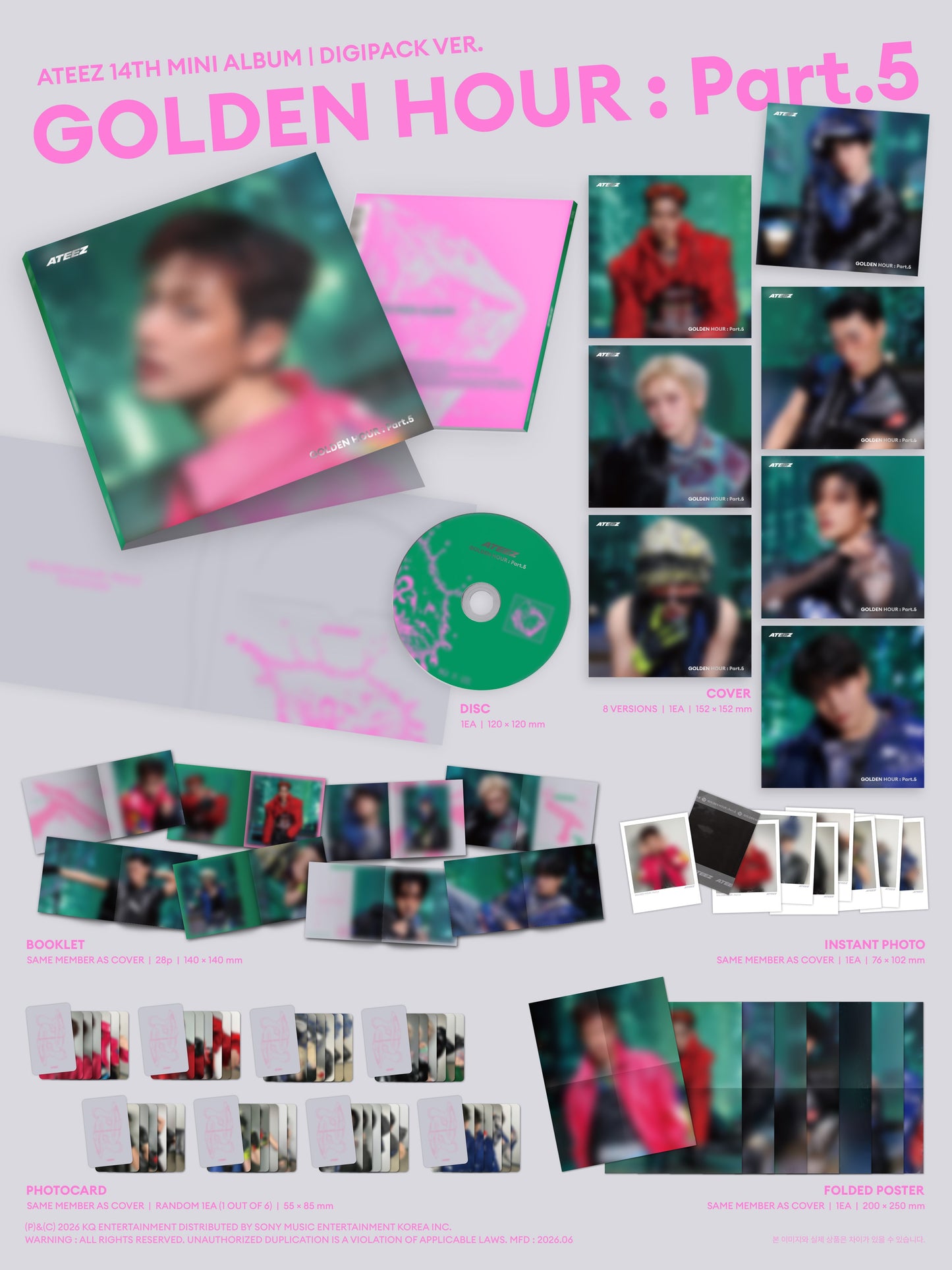 ATEEZ - GOLDEN HOUR : PART.5 DIGIPACK