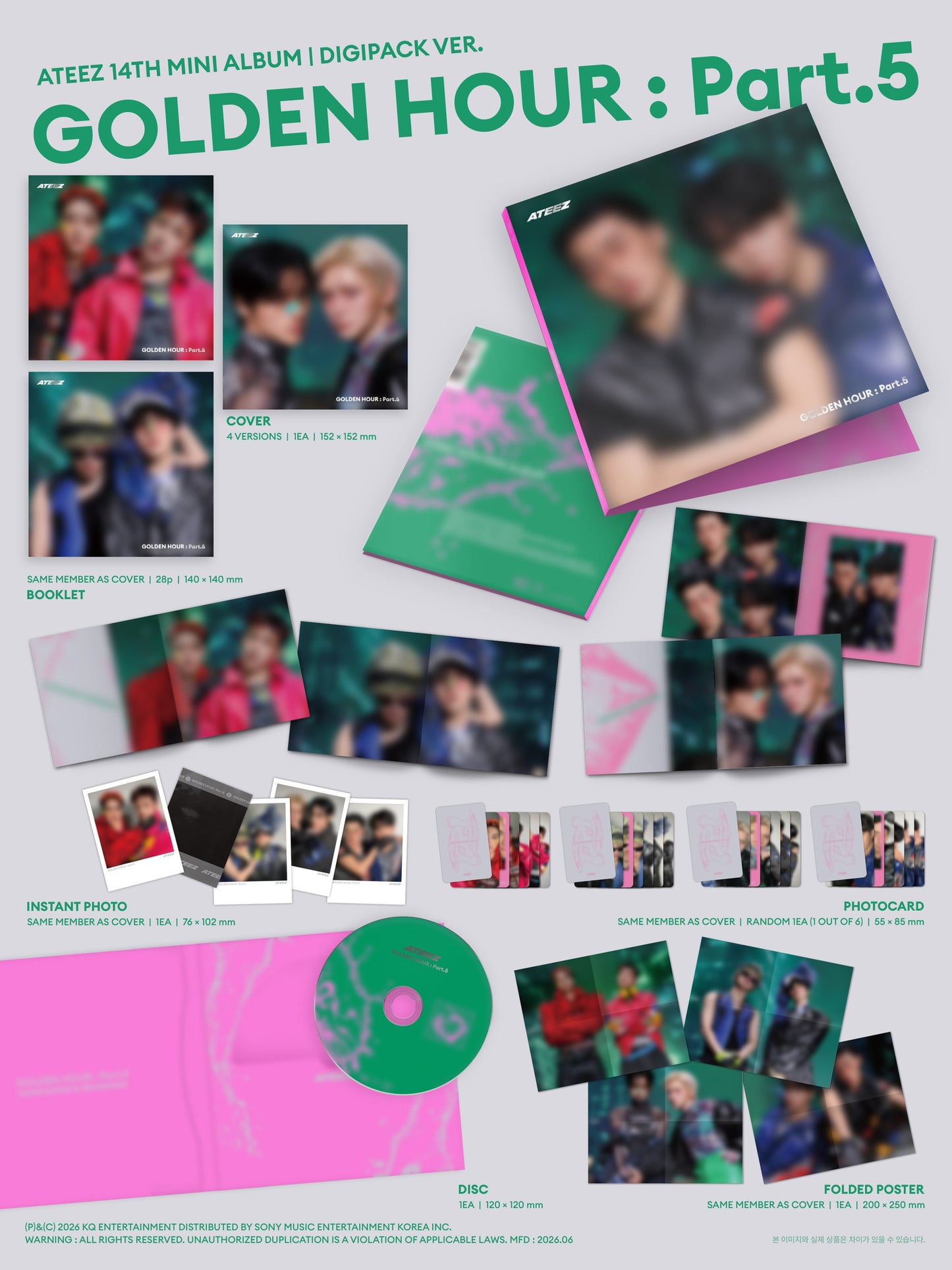 ATEEZ - GOLDEN HOUR : PART.5 UNIT DIGIPACK