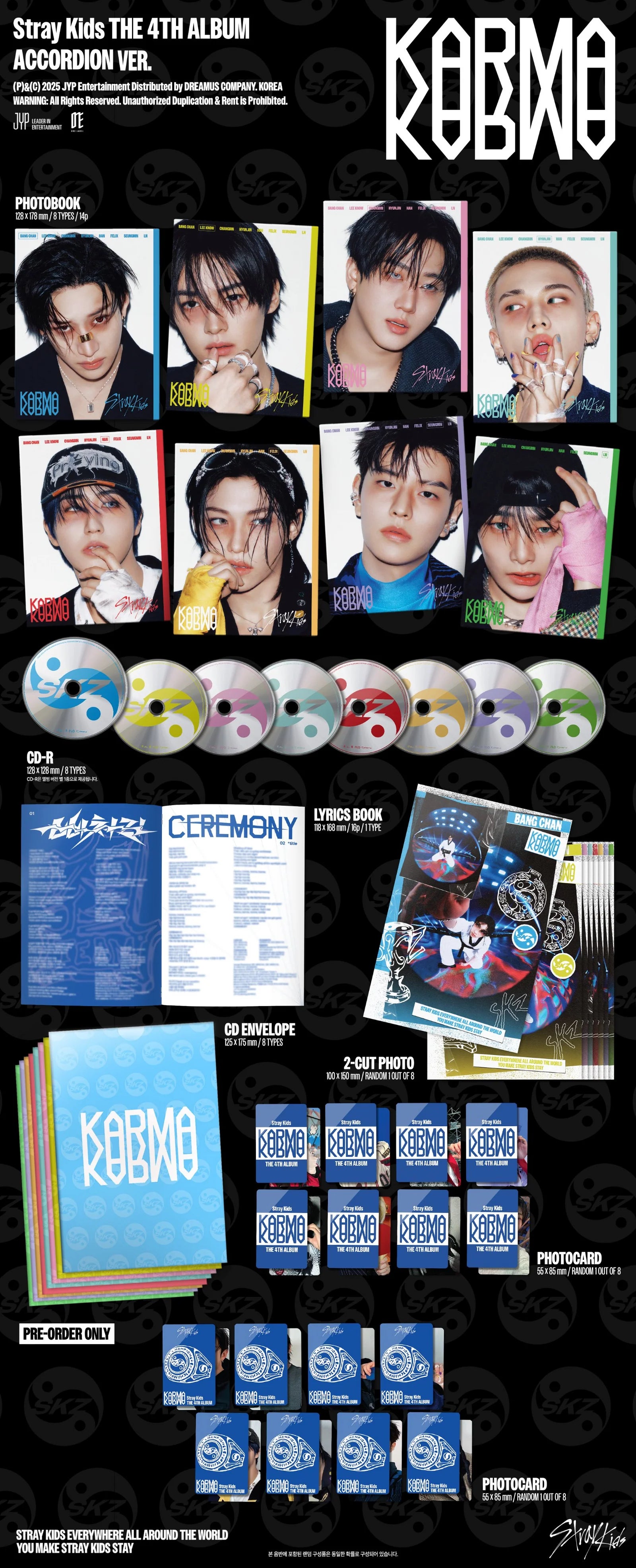 Stray kids Bang Chan Lee know Changbin Hyunjin Han Felix Seungmin I.N album kpop music idol korean merch store canada toronto montreal vancouver calgary edmonton ottawa winnipeg CD photocard 