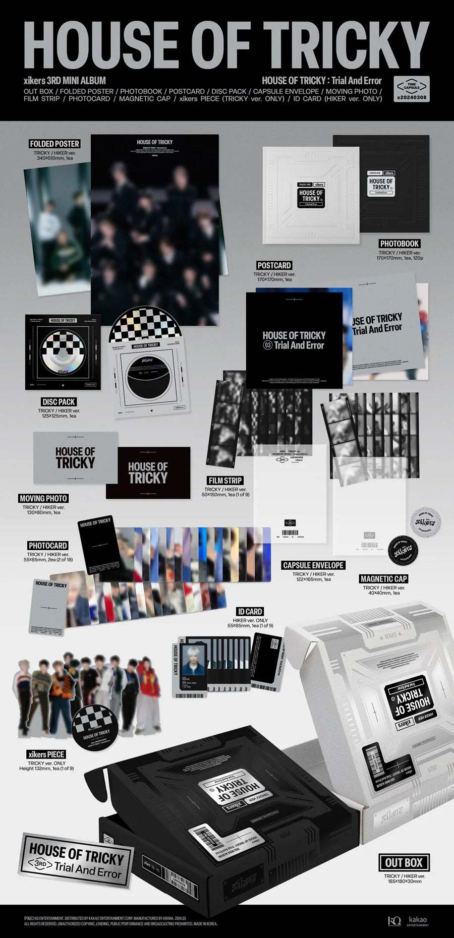 Xikers minjae yechan junmin seeun jinsik yujun hyunwoo sumin junghoon hunter album kpop music idol korean merch store canada toronto montreal vancouver calgary edmonton ottawa winnipeg CD photocard 